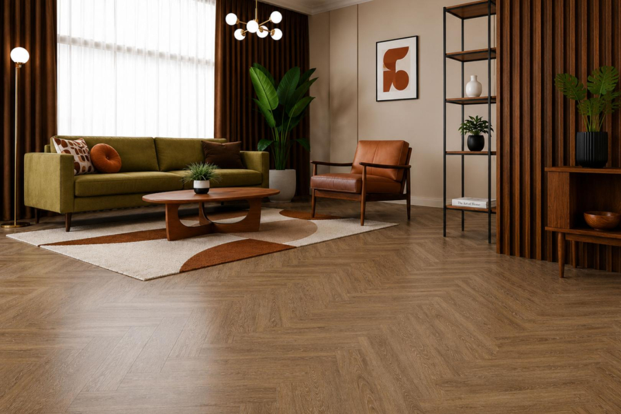 Amaron HB Dryback LVT põrand tamm Georgetown