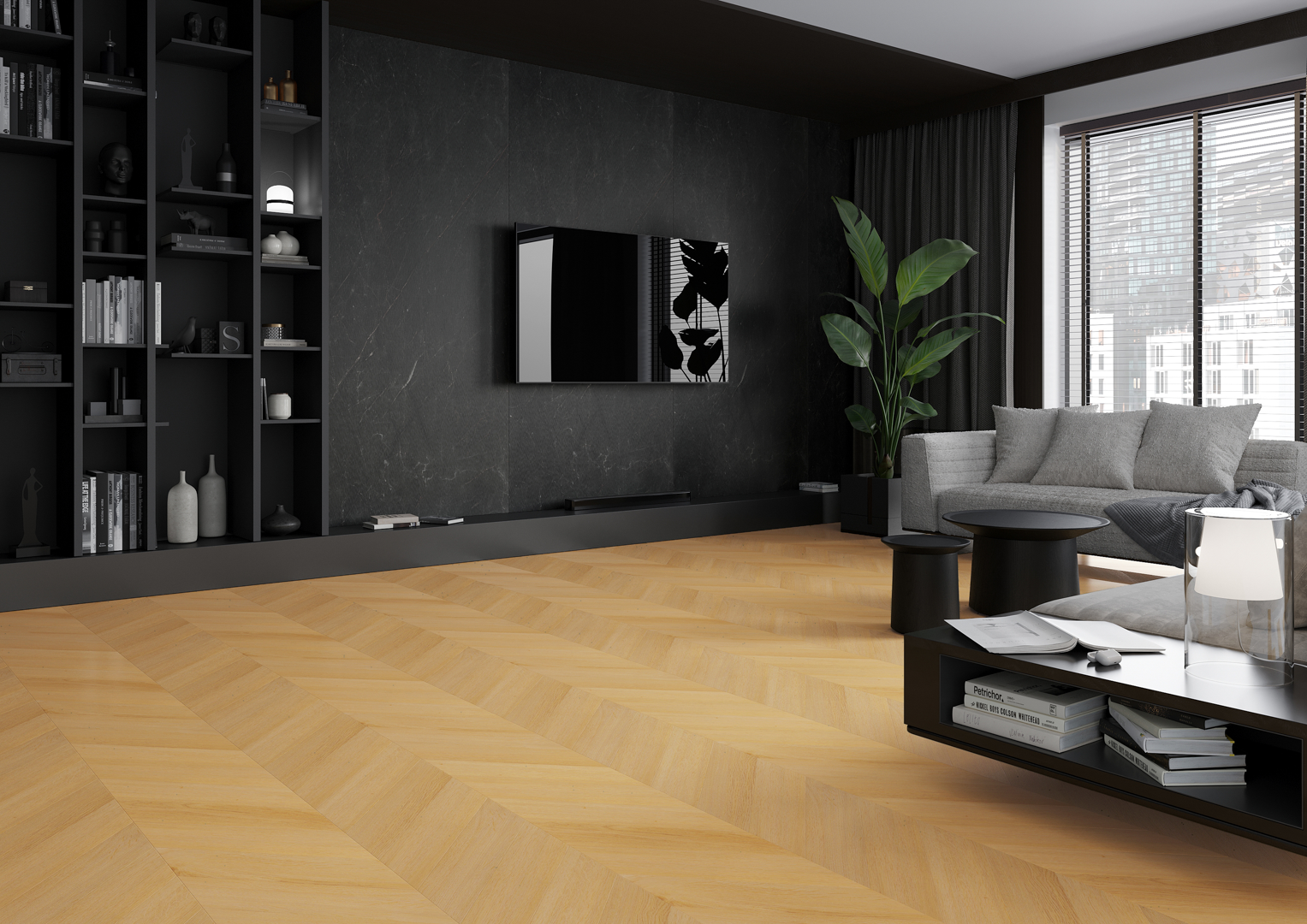 Seinapaneel Modee Monreale Black WMS518C