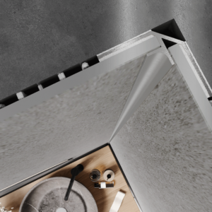 Modee WALL IN Silver A1 seinakatte sisenurga profiil